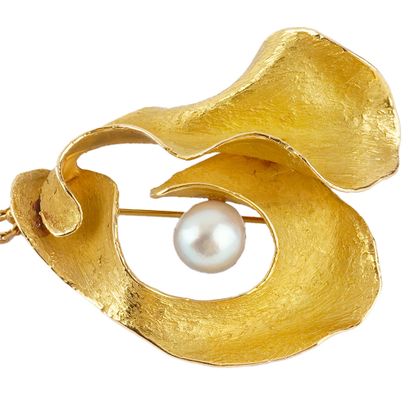 DELRUE, Georges (1920-2010)
Broche-pendentif,...