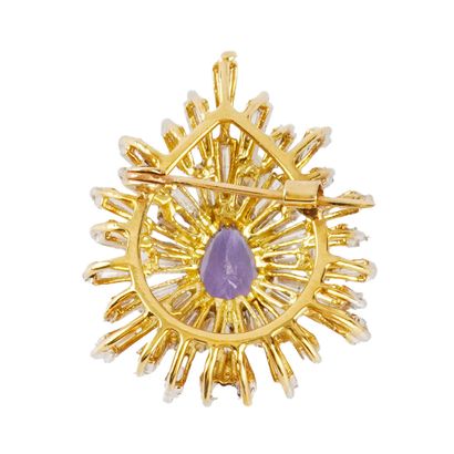 OR 18K, SAPHIR 1.85 CT, DIAMANTS / 18K GOLD,...
