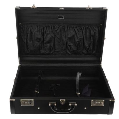 PRADA
Valise Prada en toile et cuir noir,...