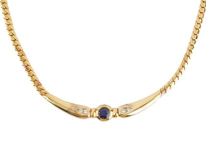 OR 18K, SAPHIR, DIAMANTS / 18K GOLD, SAPPHIRE,...