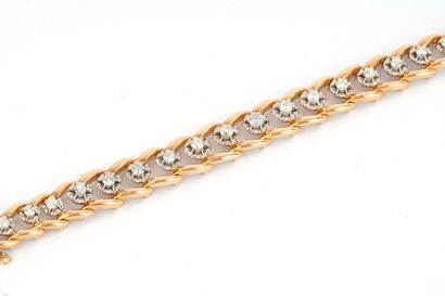 OR 18K, DIAMANTS / 18K GOLD, DIAMONDS
Bracelet...