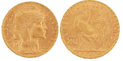 20FR FRANCE, OR 0.900 / 0.900 GOLD
Une pièce...