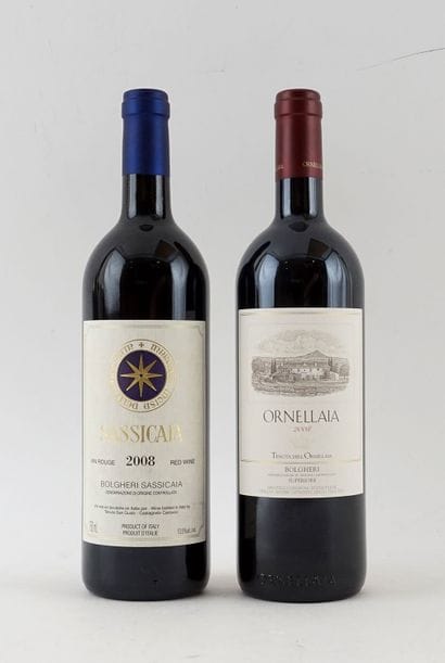 Sassicaia 2008 Ornellaia 2008 - 2 boutei...