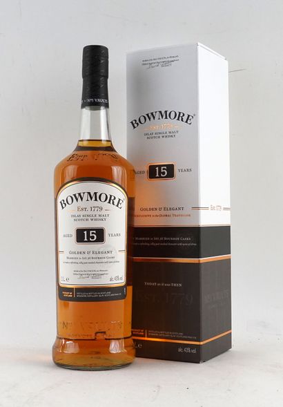 Bowmore Golden Elegant 15 Year Old - 1 b...