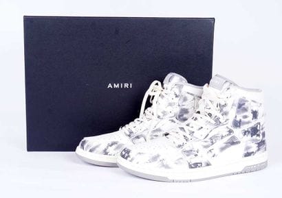 AMIRI
Baskets Skel Top en cuir blanc et à...