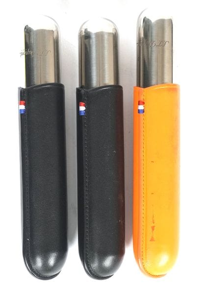 S.T. DUPONT 
Ensemble de 3 étuis à cigares...