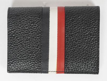 THOM BROWNE
Petit porte-monnaie en cuir noir...