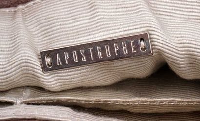 APOSTROPHE
Sac Apostrophe en cuir marron,...