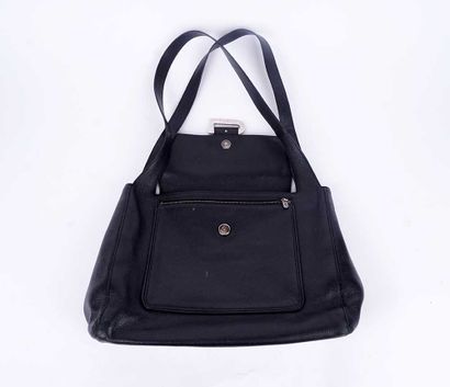 DELVAUX
Sac Delvaux en cuir noir, deux anses...