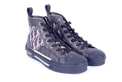 DIOR 
Baskets Dior B23 en toile noire et...
