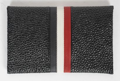 THOM BROWNE
Petit porte-monnaie en cuir noir...