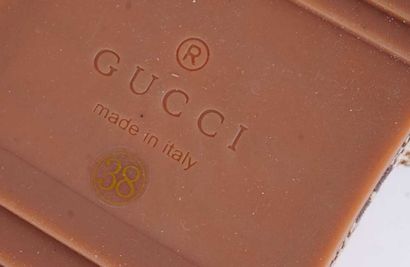 GUCCI
Mules Angelina à plateforme en toile...