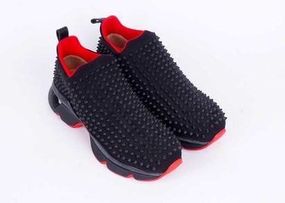 LOUBOUTIN
Baskets noires à plateforme sans...