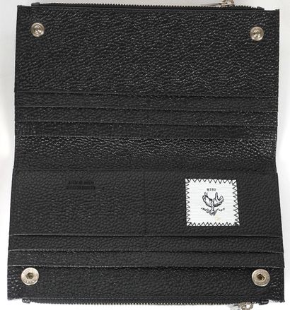 THOM BROWNE
Porte-monnaie en cuir noir Thom...