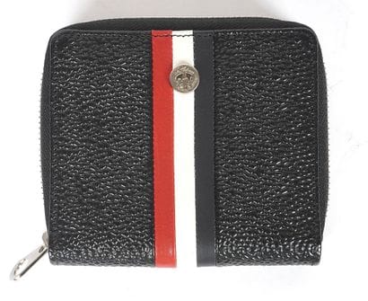 THOM BROWNE
Porte-monnaie en cuir noir Thom...