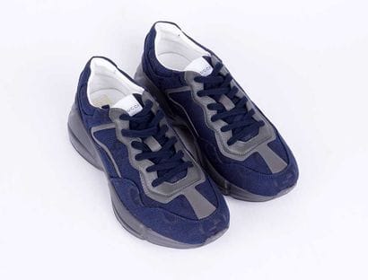 GUCCI
Baskets Gucci GG Rython en tissu marine...