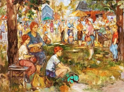 MOSONYI, Eva N. (1935-)
Untitled - Family
Oil...