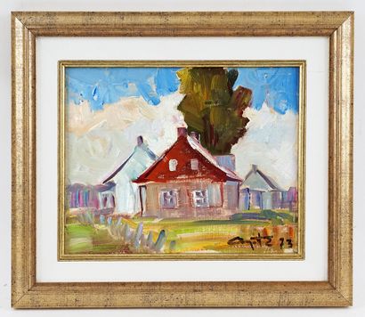 AYOTTE, Léo (1909-1976)
Untitled - Red house
Oil...
