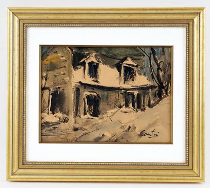 CANTIN, Roger (1930-2018)
Canadian House
Watercolour
Signed...