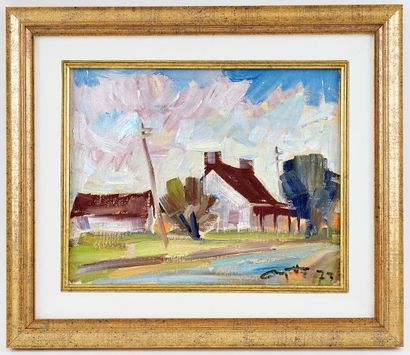 AYOTTE, Léo (1909-1976)
Untitled - Red house
Oil...