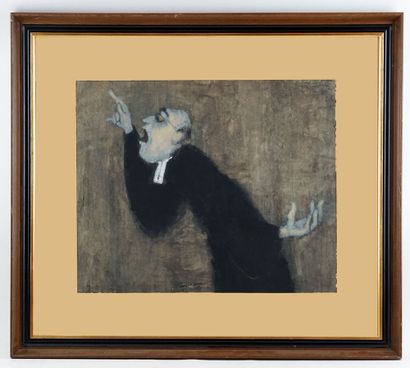 HUDON, Normand (1929-1997)
Untitled - Lawyer
Pastel
Signed...