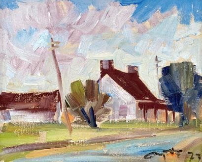 AYOTTE, Léo (1909-1976)
Untitled - Red house
Oil...