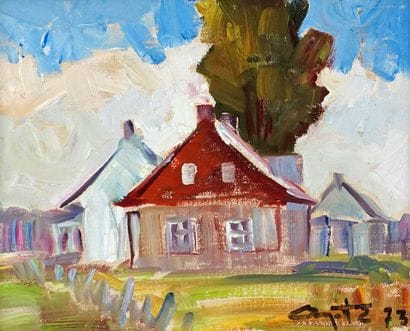 AYOTTE, Léo (1909-1976)
Untitled - Red house
Oil...