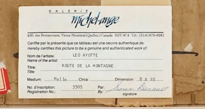 AYOTTE, Léo (1909-1976)
