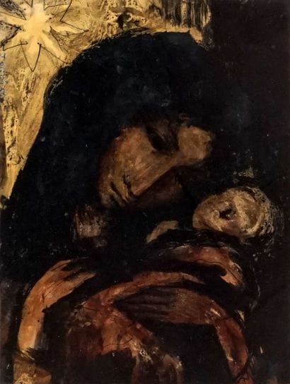 BONET, Jordi (1932-1979) 
Unitlted - Maternity
Oil...