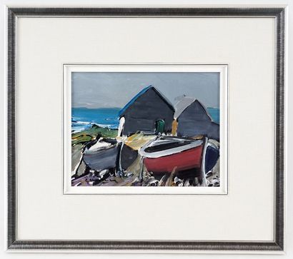 CANTIN, Roger (1930-2018)
Untitled - Boats
Oil...
