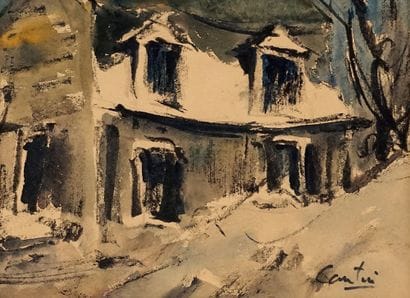 CANTIN, Roger (1930-2018)
Canadian House
Watercolour
Signed...