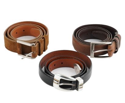 JOHNSTON MURPHY 
Ensemble de 3 ceintures...