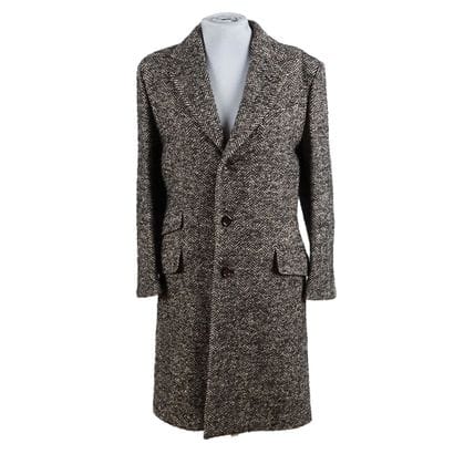 GUCCI
Brown and beige herringbone alpaca...