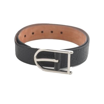 GUCCI
Ceinture Gucci en cuir noir.
Longueur:...