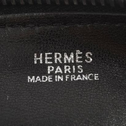 HERMÈS
Hermès clutch in black canvas, black...