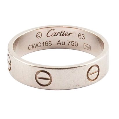 CARTIER LOVE
Bague Love Cartier en or blanc...