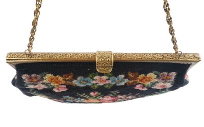 NEEDLEPOINT
Sac de soirée vintage en tapisserrie...