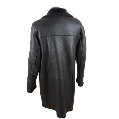 BOD CHRISTENSEN
Black leather winter coat...