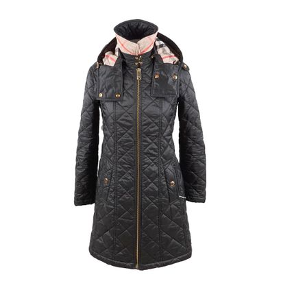 BURBERRY
Manteau noir mi-long matelassé avec...