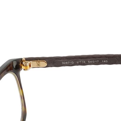 CHANEL
Montures à motif tortoise avec tempes...