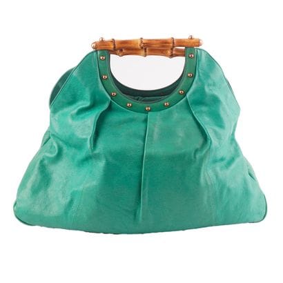 GUCCI
Gucci Bamboo bag in green leather,...