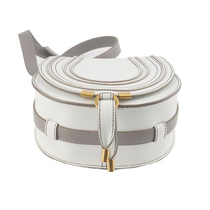 CHLOÉ
Sac Chloe Marcie en cuir crème et gris,...