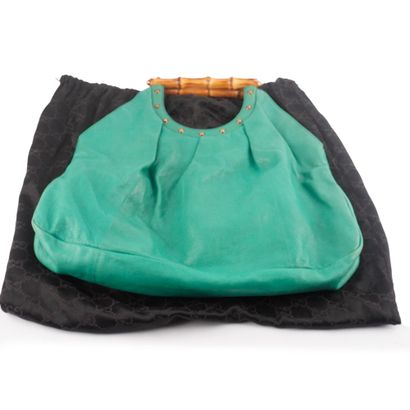 GUCCI
Gucci Bamboo bag in green leather,...