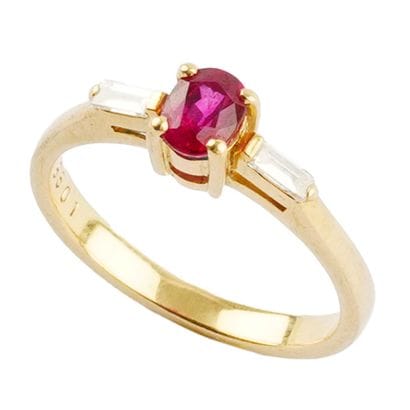 OR 18K, RUBIS, DIAMANTS / 18K GOLD, RUBY,...