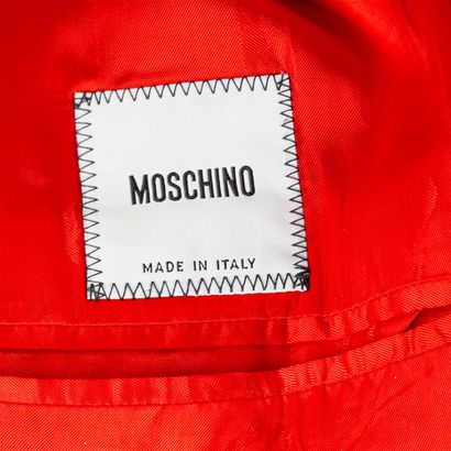 MOSCHINO 
Veste tailleur en laine grise bordée...