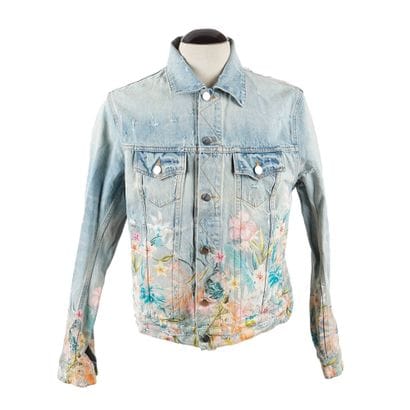 AMIRI
Veste à boutons en denim agrémentée...