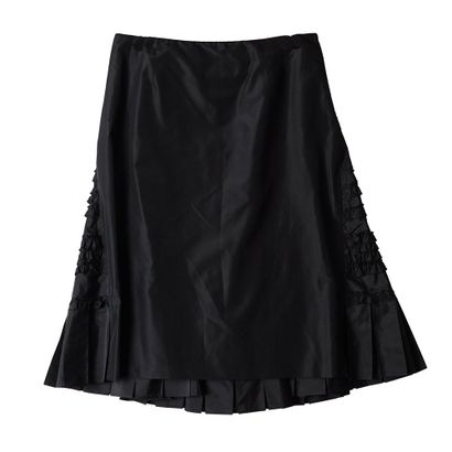 VALENTINO
Valentino black silk lined skirt...