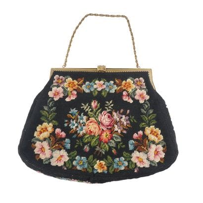NEEDLEPOINT
Sac de soirée vintage en tapisserrie...