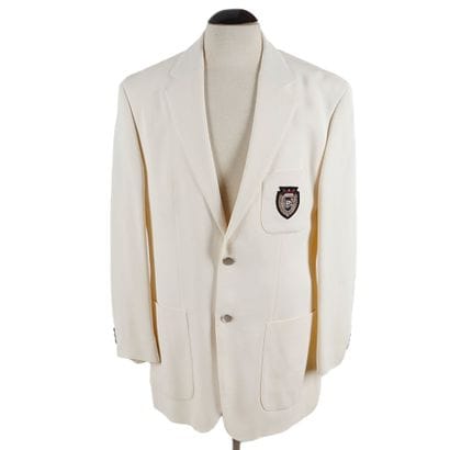HUGO BOSS
Cream wool tailored jacket embellished...
