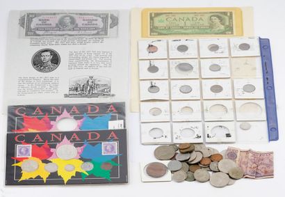 CANADA
Lot de billets comprenant:
- un billet...